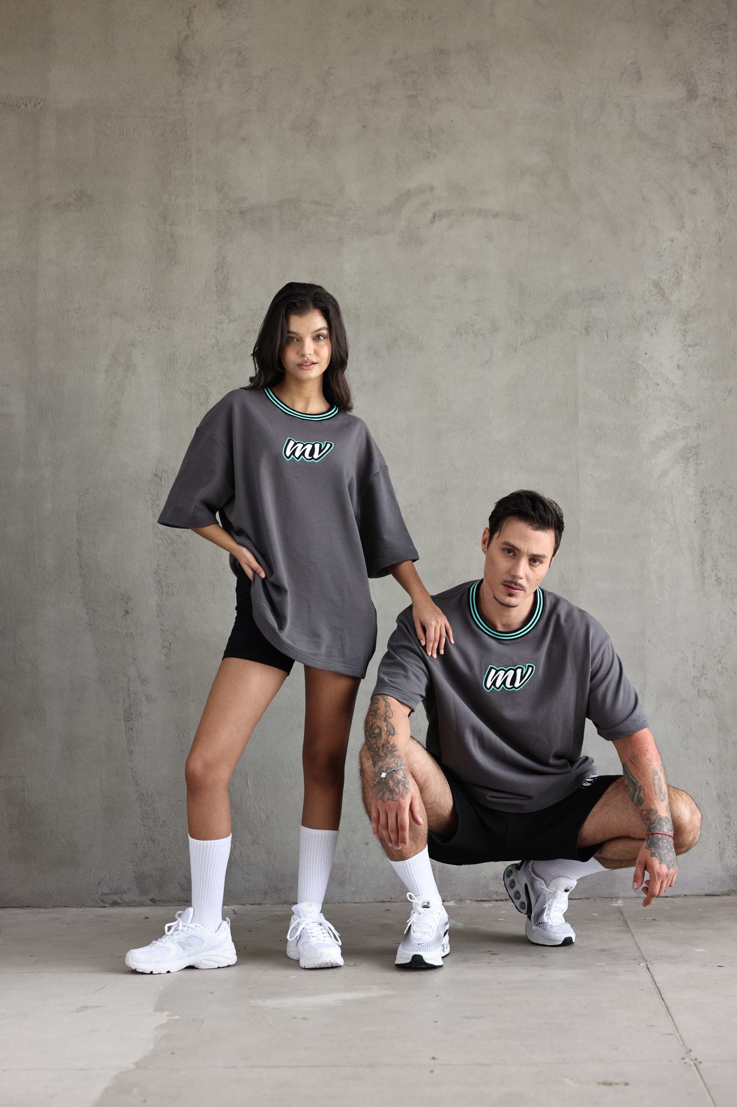 'URBAN ASH' OVERSIZED TEE