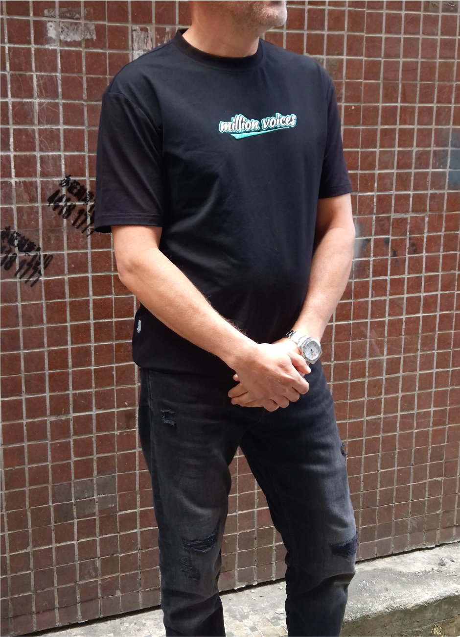 'BLACK STATIC' REGULAR TEE